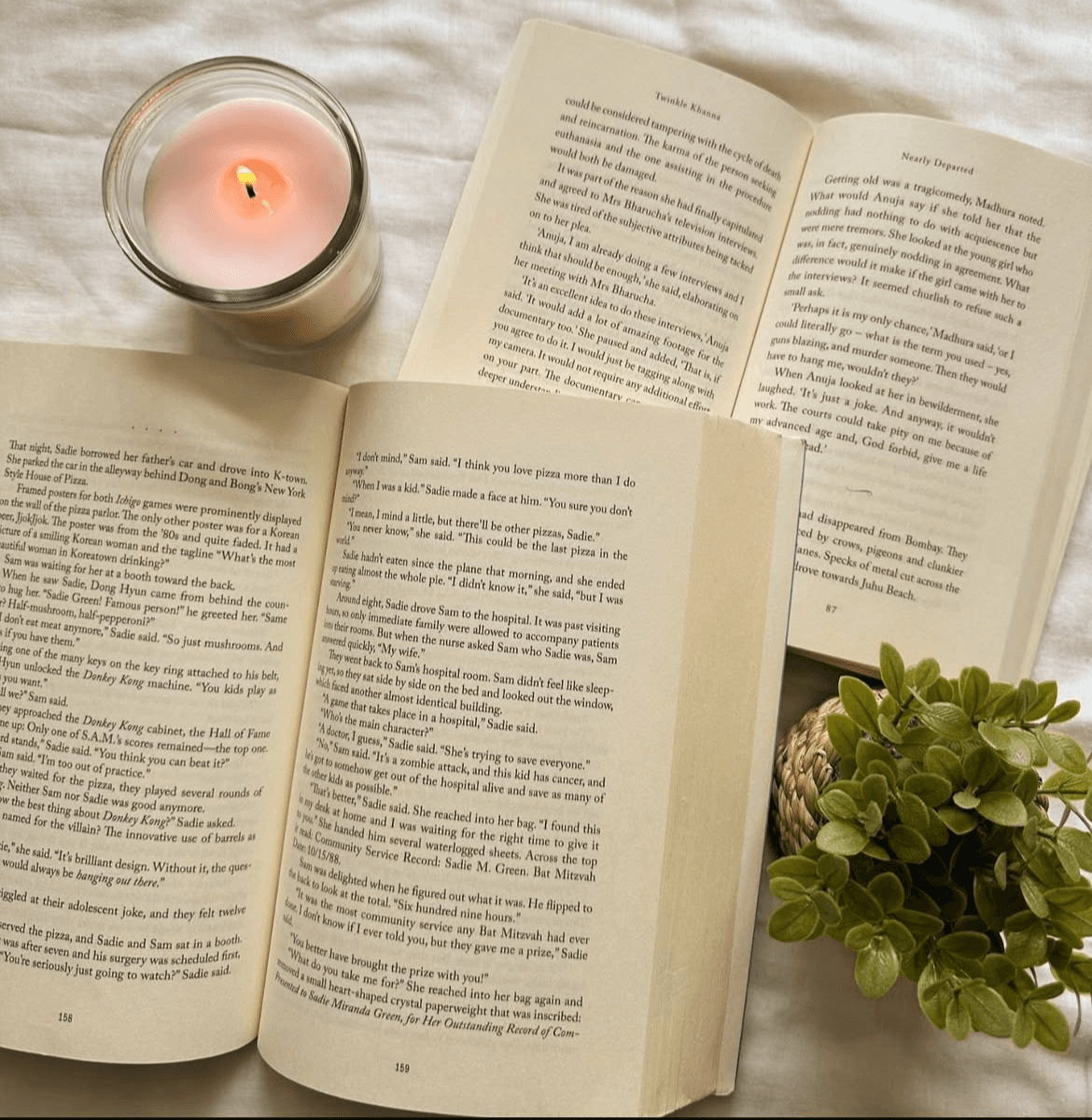 Books and Flowers